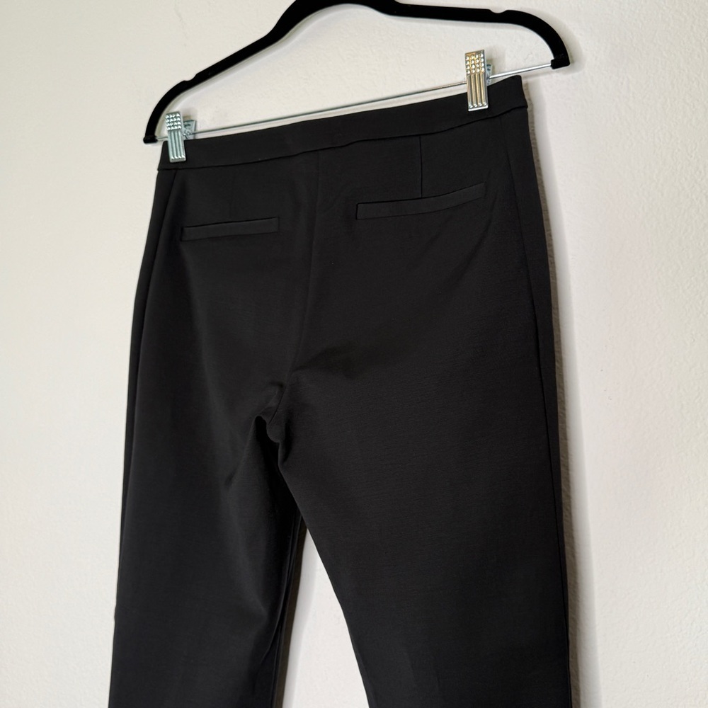 Ted Baker London Bow Ankle Pants Black High Rise Acetate Cotton Blend Size 4 - Picture 5 of 9